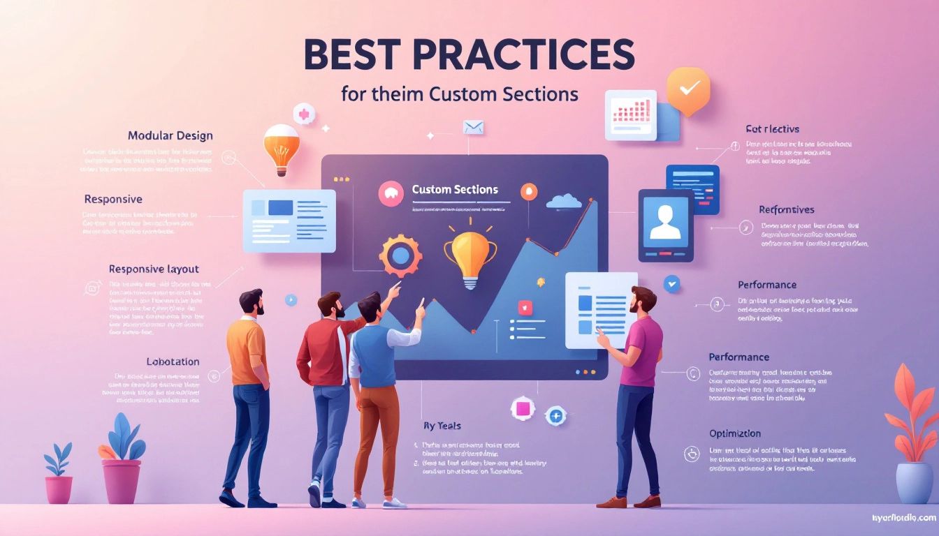 Best practices for using custom sections in Shopify