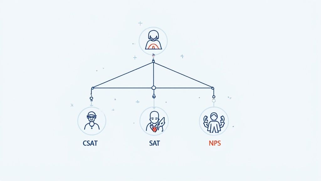 Guidelines for choosing between CSAT and NPS