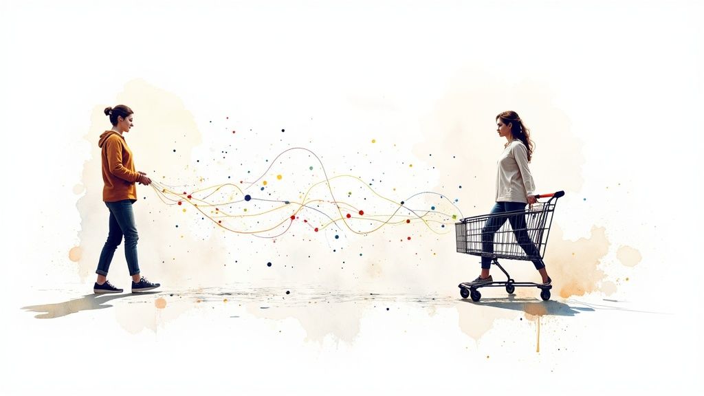 Retailers using data for personalized shopping.